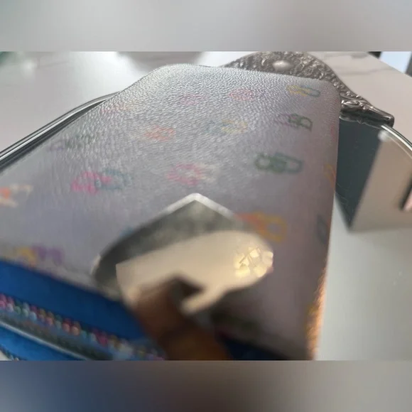 Dooney & Bourke Multicolor Rainbow 🌈 Zip Wallet - Picture 4 of 5